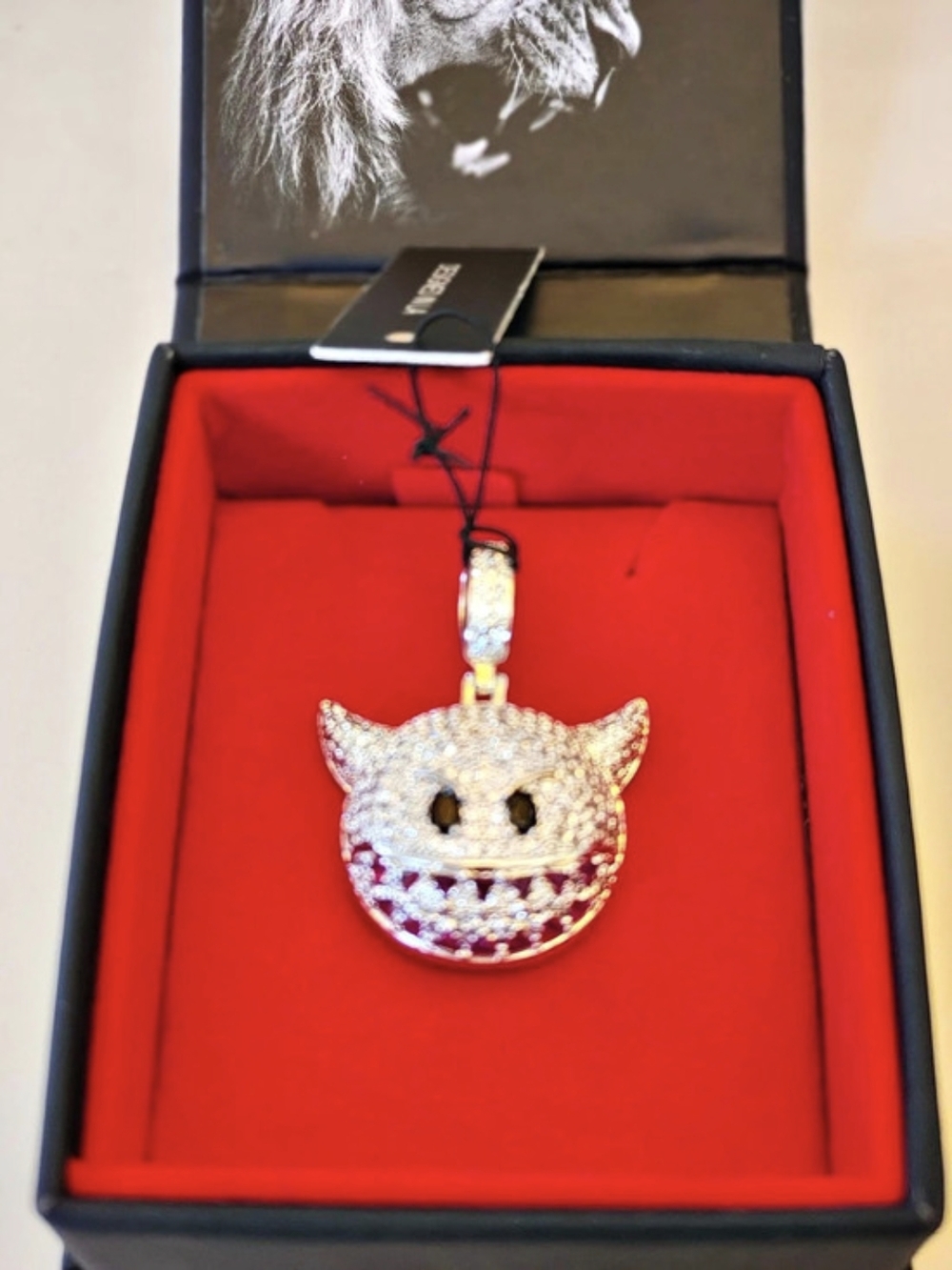 King Ice Devil Emoji Pendant